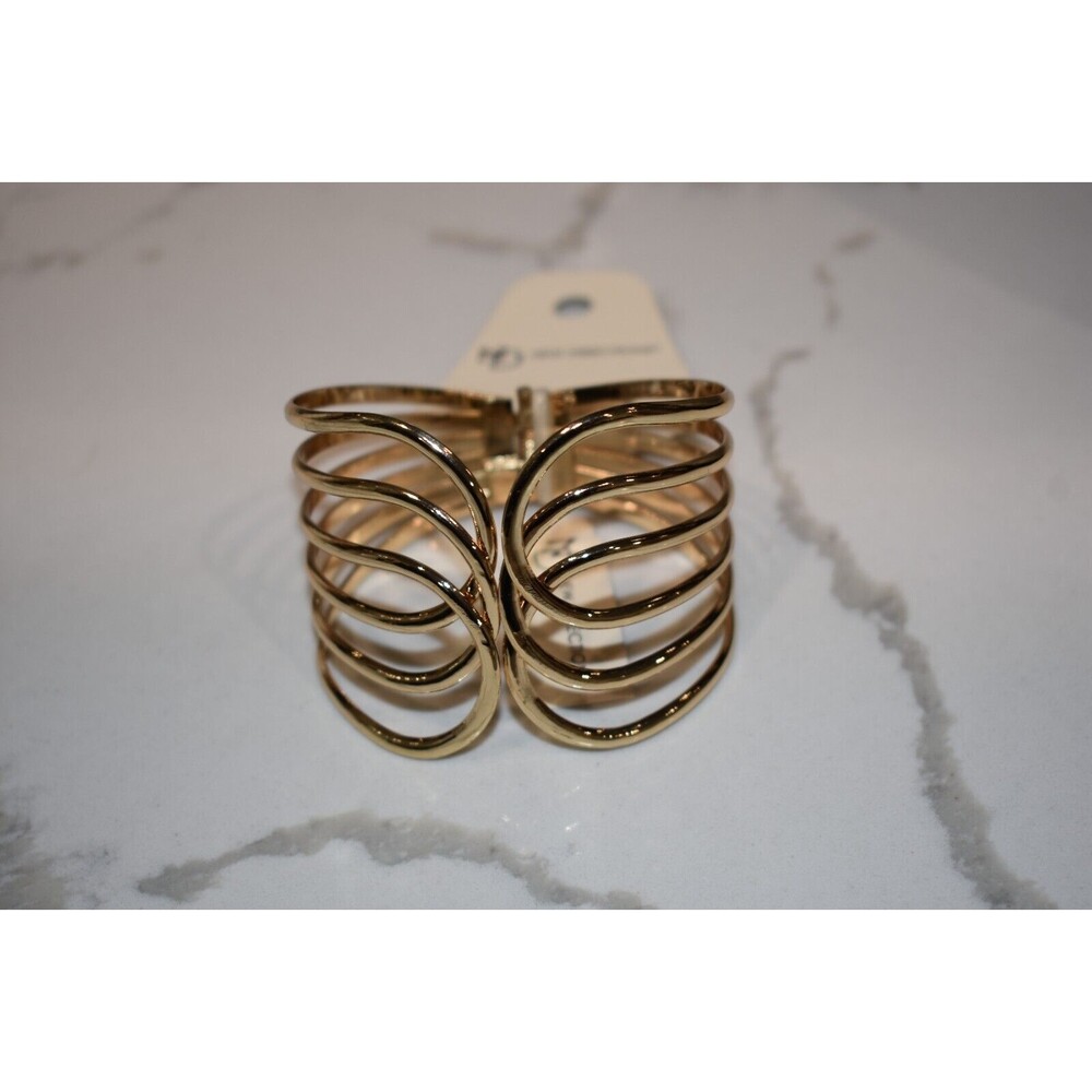 New Directions Gold Tone Cuff Bracelet NWT Timeless Classic Capsule Elegant